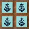 Seattle Kraken GLASS Coasters x 4