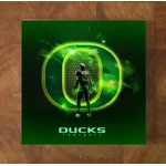 Oregon Ducks GLASS Coasters x 4