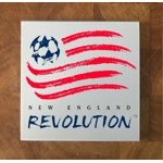 New England Revolution GLASS Coasters x 4