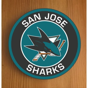 San Jose Sharks Round Coasters x 6