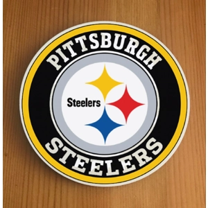 Pittsburgh Steelers Round Coasters x 6
