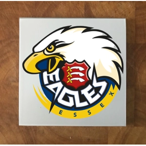 Essex Eagles GLASS Coasters x 4