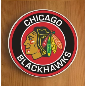 Chicago Blackhawks Round Coasters x 6