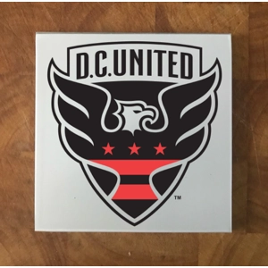 DC United GLASS Coasters x 4