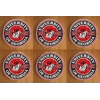 Georgia Bulldogs Round Coasters x 6
