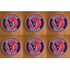 Houston Texans Round Coasters x 6