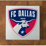 FC Dallas GLASS Coasters x 4