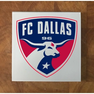 FC Dallas GLASS Coasters x 4