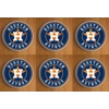 Houston Astros Round Coasters x 6