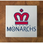 London Monarchs GLASS Coasters x 4