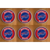 Buffalo Bills Round Coasters x 6