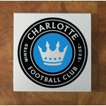 Charlotte FC GLASS Coasters x 4