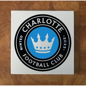 Charlotte FC GLASS Coasters x 4