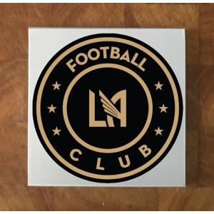 Los Angeles Football Club GLASS Coasters x 4