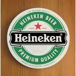 Heineken Round Coasters x 6