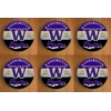 Washington Huskies Round Coasters x 6