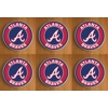 Atlanta Braves Round Coasters x 6