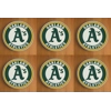 Oakland Athletics Round Coasters x 6
