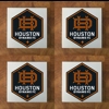 Houston Dynamo GLASS Coasters x 4