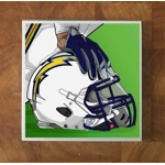 Los Angeles Chargers GLASS Coasters x 4