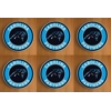 Carolina Panthers Round Coasters x 6