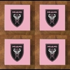 Inter Miami CF GLASS Coasters x 4