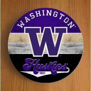 Washington Huskies Round Coasters x 6