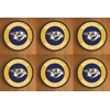 Nashville Predators Round Coasters x 6