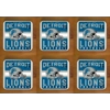 Detroit Lions Coasters x 6