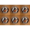 Baltimore Orioles Round Coasters x 6
