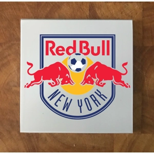 New York Red Bulls GLASS Coasters x 4