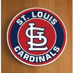 St Louis Cardinals Round Coasters x 6