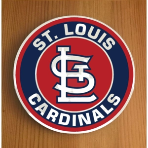 St Louis Cardinals Round Coasters x 6