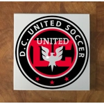 DC United GLASS Coasters x 4
