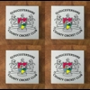 Gloucestershire GLASS Coasters x 4