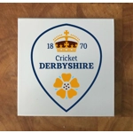 Derbyshire GLASS Coasters x 4