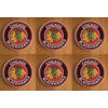 Chicago Blackhawks Round Coasters x 6