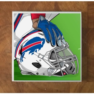 Buffalo Bills GLASS Coasters x 4