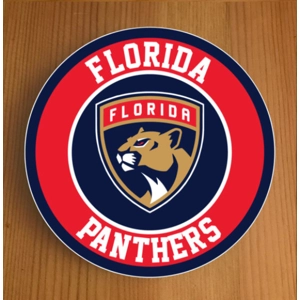 Florida Panthers Round Coasters x 6