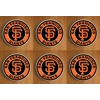 San Francisco Giants Round Coasters x 6