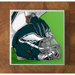 Philadelphia Eagles GLASS Coasters x 4