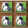 Los Angeles Chargers GLASS Coasters x 4