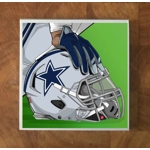 Dallas Cowboys GLASS Coasters x 4