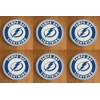 Tampa Bay Lightning Round Coasters x 6