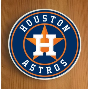 Houston Astros Round Coasters x 6