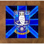 Sheffield Wednesday GLASS Coasters x 4