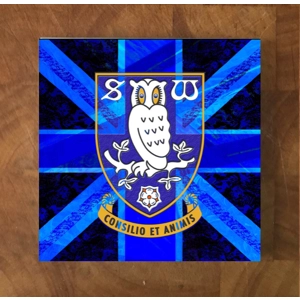 Sheffield Wednesday GLASS Coasters x 4