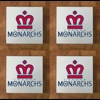 London Monarchs GLASS Coasters x 4