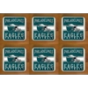 Philadelphia Eagles Coasters x 6