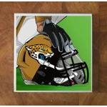 Jacksonville Jaguars GLASS Coasters x 4